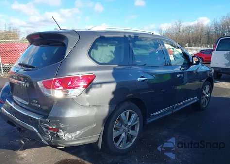 2014 Nissan Pathfinder Platinum z USA, uszkodzony, nr VIN 5N1AR2MM6EC724425